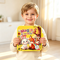 Livre de peinture à l'eau KCM pour enfants |   Livre de coloriage à l'eau réutilisable en EVA sans dégâts pour stylo, jouet éducatif sur le thème des animaux et de la nature