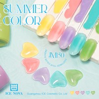 Kit de vernis gel ICE NOVA Evergreen Glitter Green Sparkle, vernis gel à faire tremper, lampe à ongles, vert foncé avocat, vernis gel pour ongles