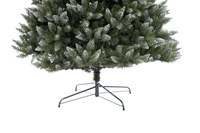 Árbol de Navidad Artificial Verde de Plástico Personalizado Treesmas de 100 Pulgadas con 1150 Luces, 1927 Puntas de PVC, Uso Interior/Exterior, Soporte Metálico Pequeño