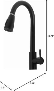 Robinet de cuisine thermostatique moderne à poignée unique, finition chromée céramique, économiseur d'eau, avec rallonge et buse réglable à 360 degrés - Product Image 6