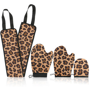 Kit d'applicateur de gants autobronzants 4 en 1 Ensemble de gants et brosse de protection solaire pour le dos Applicateur de bronzage Kabuki pour le corps - Product Image 1