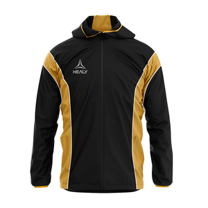 HEALY Vente en gros Veste coupe-vent bicolore à capuche Design athlétique Coupe ajustée Veste d'entraînement pour hommes pour les sports de plein air Randonnée - Product Image 1