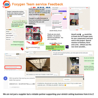 Décoration de Toit de Luxe Faux Plafond Pop Effet 3D Film Tendu en Tissu Plafond en PVC Boîte Lumineuse Plafond en PVC pour Dessins en Tissu