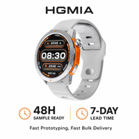 Reloj Inteligente MG03 con GPS, Pantalla AMOLED de 1.43 Pulgadas, Llamadas por Bluetooth, Monitor de Ritmo Cardíaco, Resistente al Agua 3ATM, Brújula, Calendario, para Deportes, Reloj para Hombre