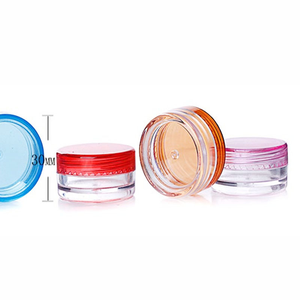 Tarro cosmético vacío al por mayor, botella de plástico redonda para maquillaje, tarro de polvo para sombra de ojos con tapa de rosca de cristal, capacidad de 3g/5g - Product Image 4