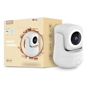 MOES Caméra intelligente Tuya WiFi intérieure 3MP HD Pan 360 ° Tilt 180 ° <span class=keywords><strong>Surveillance</strong></span> à domicile <span class=keywords><strong>Surveillance</strong></span> Fonctionne avec Alexa <span class=keywords><strong>Google</strong></span> <span class=keywords><strong>Home</strong></span> - Product Image 1