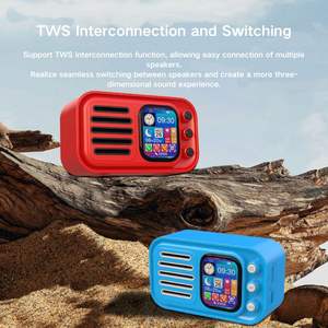 TBFIT 2025 Nueva pantalla inteligente Altavoz Blue Tooth Reloj lírico Reloj despertador Pantalla TWS Radio FM Encuentra tu teléfono Reproductor recargable - Product Image 3