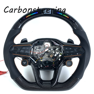 Volante LED de Fibra de Carbono Personalizado para SEAT Cupra Leon MQB EVO PQ Tavascan Terramar Formentor VZ VZ5 Leon Ibiza Ateca <span class=keywords><strong>Arona</strong></span> - Product Image 1