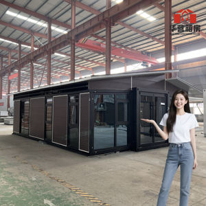Casa Container Pieghevole <span class=keywords><strong>Case</strong></span> Mobili su <span class=keywords><strong>Ruote</strong></span> Abitazione Espandibile Container Residenziale da Esterno Casa Prefabbricata Canada - Product Image 2