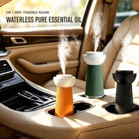 Diffuseur d'arômes portable sans eau pour voiture, sans fil, Type-C, double liquide, ultra silencieux 40 dB, anti-fuite, pour voiture, maison et hôtel, OEM