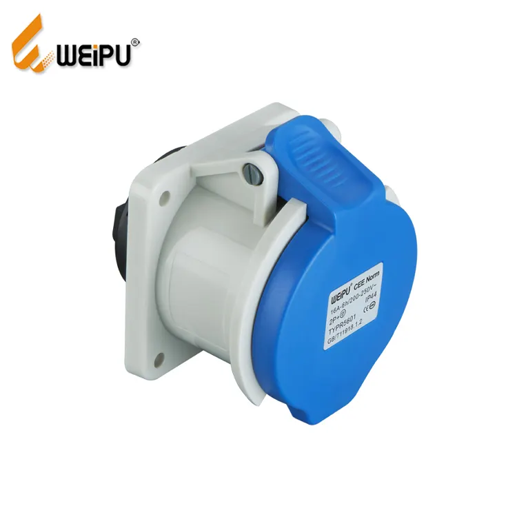 Weipu fabricante 16a, 2p + e 3p + e 16a ecr 220v conector industrial soquete elétrico