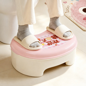 Cartoon Retractable Toilet <b>Stool</b> For Kids Apple Shaped <b>Plastic</b> Footrest Bath Potty Step <b>Stool</b> Multifunctional <b>Stool</b> - Product Image 2