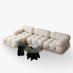 <span class=keywords><strong>Sofa</strong></span> Seksional Desainer Minimalis Mario Gaya Creamy Set Ruang Tamu Modular Dapat Dikombinasikan Bebas Kain Chameleon Isi Spons - Product Image 4