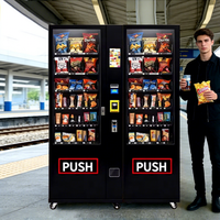 Distributeur automatique intelligent RUNYANG personnalisé avec IA, SDK, écran tactile, gestion cloud, caméra et options de paiement multiples pour aliments et boissons