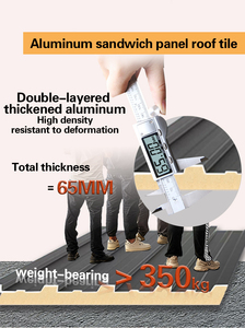 Panneau sandwich moderne en métal et polyuréthane pour maisons préfabriquées, chambres froides, entrepôts extérieurs - Écologique, résistant à l'eau et au <span class=keywords><strong>feu</strong></span>, garantie 1 an - Product Image 3
