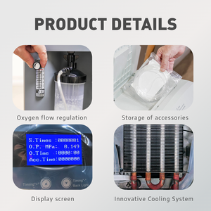 Longfian alta eficiencia y ahorro de energía 10L concentrador de oxígeno de doble flujo adecuado para la atención médica - Product Image 2