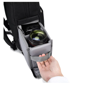 Professional <b>Laptop</b> Backpack L4 Generation Double Layer Large Capacity Travel Bag Tripod <b>Holder</b> Waterproof Camera Backpack - Product Image 4