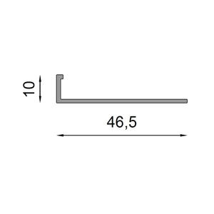 Perfil de Protección para Escalones King, Construcción Duradera, Superficie Lisa, Antideslizante, Aluminio, Fácil Instalación, Impermeable - Product Image 3
