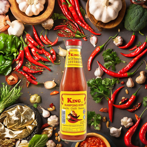 KING Malaysia-Made HALAL Sweet Chili Garlic <b>Sauce</b> Hot & Spicy 320g in Bottle for Flavor Enhancement - Product Image 3