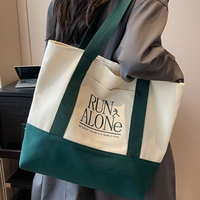 Sac fourre-tout en toile personnalisé avec logo, grande capacité, épais, réutilisable, poignée renforcée, sac de shopping en toile avec poignée robuste, DIY