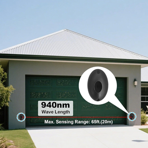 Single Infrared Beam Sensor Photoelectric Barrier Detector <b>Alarm</b> 12- 24V Home Gate Door Window Security System YNG207 Infrared B - Product Image 5
