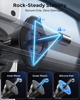 Support magnétique sans fil pour téléphone de voiture, fixation tableau de bord, en stock, charge rapide 15W, expédition rapide 48H, prêt pour le dropshipping, FBA