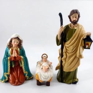 Precio de Fábrica, Set de Natividad de Fibra de Vidrio de la Sagrada Familia a Tamaño Real, Estatuas Decorativas de Navidad en Venta - Product Image 3