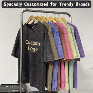 Camisetas de Manga Corta de Alta Calidad, Estilo Nuevo, Diseño Moderno, Gruesas, Lavadas, Holgadas, Personalizadas, de Marca para Hombre - Product Image 4