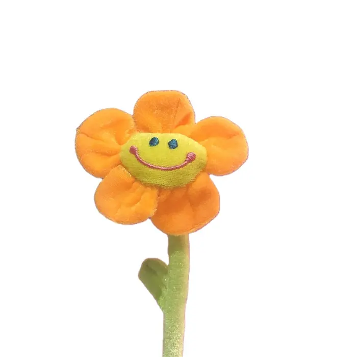 China Supply Smiling Flower Plush Toy Birthday Wedding Party Gift Performance Props Decor Novelty School Prize Gifts