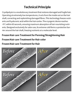 Plancha de Pelo Profesional con Tecnología de Frío, Herramienta de Peinado con Terapia de Frío para Uso en Salón - Product Image 5