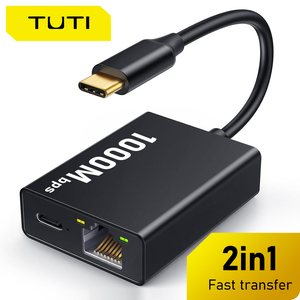 Tuti RJ45ฮับ USB 100/1000 mecast LAN Port Pd 100W ชาร์จ Gigabit Network Card 1000Mbps สำหรับ chromwith Google TV - Product Image 3