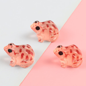 9 Piezas de Ranas Miniatura Transparentes con Puntos Luminosos para Jardín de Hadas, Micro Paisaje, Acuario, Accesorios de Decoración Personalizados al por Mayor - Product Image 1