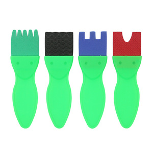 Juego de 48 brochas de aprendizaje temprano para niños, brochas de esponja de espuma, herramientas de dibujo para niños, rodillo de flores, sello, herramienta de arte para manualidades Diy - Product Image 3