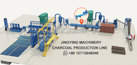 Machine de fabrication de briquettes de biomasse écologiques à partir de sciure de bois, de paille et de coques de riz, ligne de production de briquettes de biocharbon