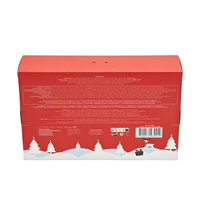 Boîtes cadeaux personnalisées en chocolat de Noël, en matériaux recyclés écologiques, avec des plis manuels, pour dossiers en carton, finition mate offset