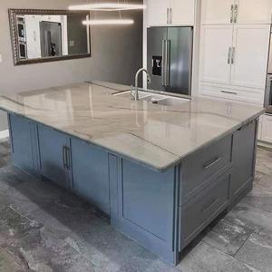 TMZ Stone รับผลิตแบบ OEM/ODM แผ่นควอตซ์ไซต์ Luce Di Luna สีขาวธรรมชาติคุณภาพสูง ขัดเงา รับประกัน 5 ปี สำหรับเคาน์เตอร์และท็อปโต๊ะเครื่องแป้ง - Product Image 6