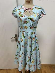 Vestido largo elegante con estampado de flores para mujer otoño nuevo estilo palaciego espuma mangas cortas Natural ecológico <span class=keywords><strong>boutique</strong></span> al por mayor - Product Image 2