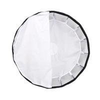 Godox QR-P120 120cm Boîte à lumière parabolique profonde + Grille nid d'abeille pour flash de studio à monture Bowens