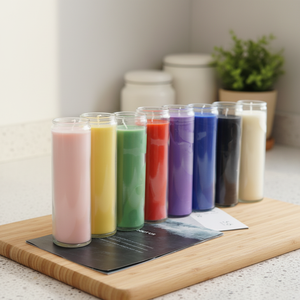 <span class=keywords><strong>Candele</strong></span> Votive Personalizzabili a Colori da 7 Giorni Profumate a Colonna - <span class=keywords><strong>Candele</strong></span> Religiose all'Ingrosso in Cera di Soia e Paraffina per Pasqua, <span class=keywords><strong>Halloween</strong></span> e Lauree - Product Image 2