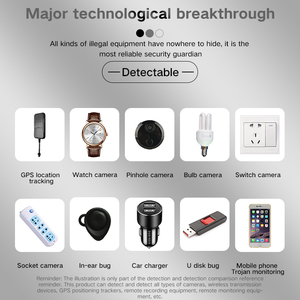Chống theo dõi định vị T2 bảo vệ sự riêng tư cá nhân RF tín hiệu Detector an toàn GPS máy quét tín hiệu Pinhole máy ảnh điều khiển từ xa - Product Image 5