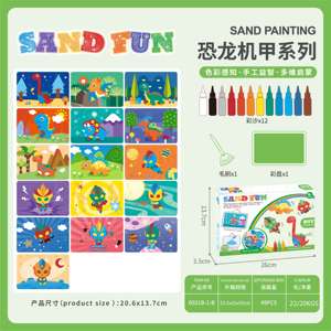 <span class=keywords><strong>Kit</strong></span> d'art du sable <span class=keywords><strong>Montessori</strong></span> pour enfants, ensemble d'activités de <span class=keywords><strong>peinture</strong></span> au sable coloré, jouet éducatif STEM, artisanat artistique, cadeau pour garçons et filles - Product Image 3