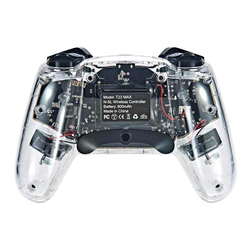 T23 Max Switch Transparent Game Controller with RGB Light