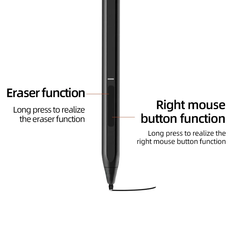 Bút Cảm Ứng Bề Mặt Loại Bỏ Lòng Bàn Tay Áp Lực 4096 Có Thể Sạc Lại Cho Microsoft Surface Pro X/Go 3/Book/Tablet Laptop