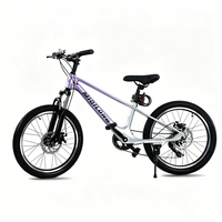 Vélo de montagne pour enfants unisexe de haute qualité en alliage de magnésium, frein à disque, 18, 20, 22 pouces, violet, bleu ciel, pour l'extérieur
