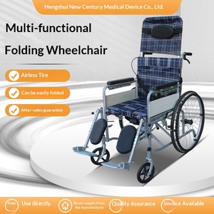 Sedia a Rotelle Manuale Compatta Leggera <span class=keywords><strong>Portatile</strong></span> con Freno per Anziani e Disabili - Product Image 5