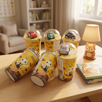 Lot de Biscuits Croustillants en Gros pour Enfants, Thème Dessins Animés, avec Mini Jouet Surprise – Pack de Biscuits et Snacks pour Enfants, Cadeaux