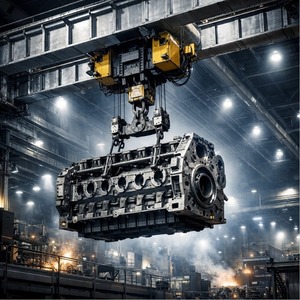 Profilé en aluminium robuste pour rail de pont roulant d'usine, extrusion préfabriquée prête à l'emploi, haute capacité de charge - Product Image 2