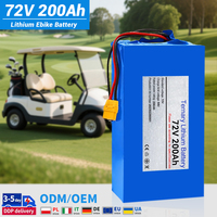48V 60V 72V Batterie Ebike 20Ah 30Ah 50Ah 100Ah 200Ah Batterie Lithium-Ion 18650 Batterie électrique Ebike Scooter Moto