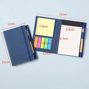 Cheap Journals Custom Pocket <b>Notebook</b> With Craft Paper Sticky Notes Notepads and Ball Pen for Business - Product Image 5