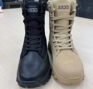 Botas Tácticas de Senderismo y Montañismo DFB928 Personalizadas en Negro y Caqui - Product Image 3